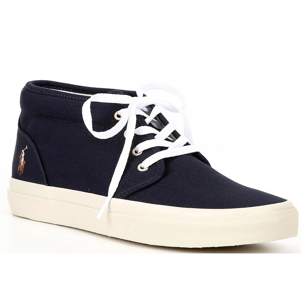 Polo Ralph Lauren Keaton Chukka Men 11.5 Sneakers Hunter Navy Mid-Top Shoes New